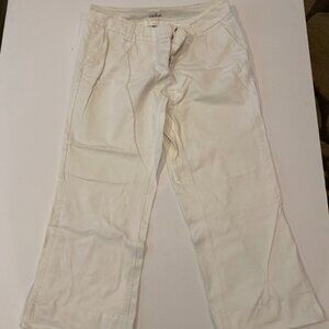 Nordstrom / Caslon white denim wide leg 16W